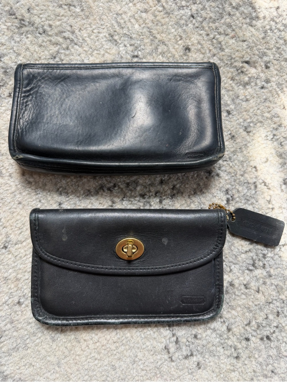 TLC Vintage Coach Leather Pouch Lot